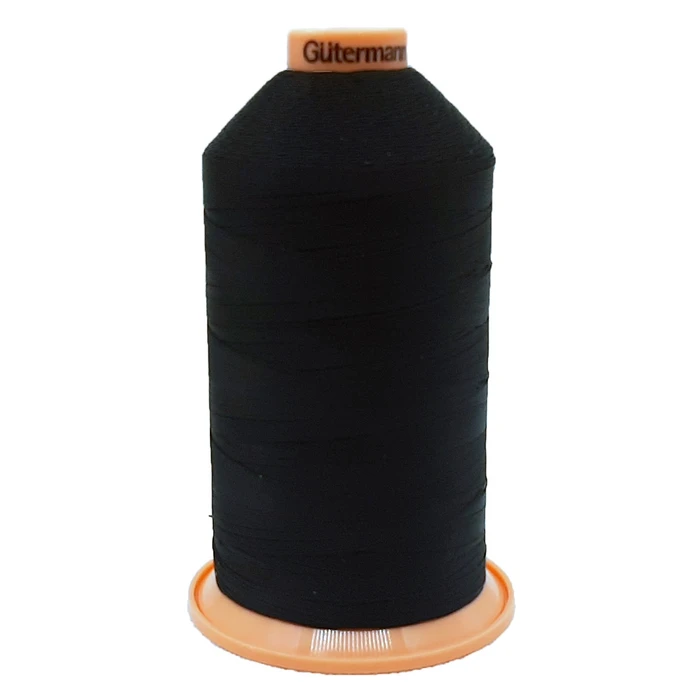 Нитки Gutermann 20 (000) черный 2000 м - фото
