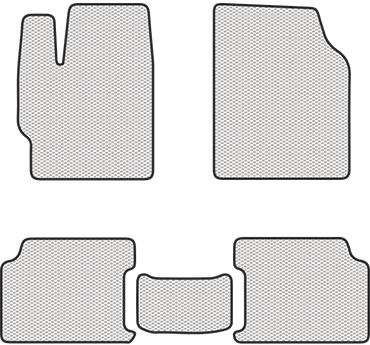 Белые коврики EVA Лада Калина 1 универсал - фото