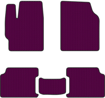 Фиолетовые автоковрики EVA Мицубиси Лансер 10 - фото