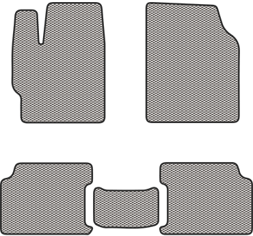 Серые автоковрики EVA Chevrolet Aveo T250 - фото