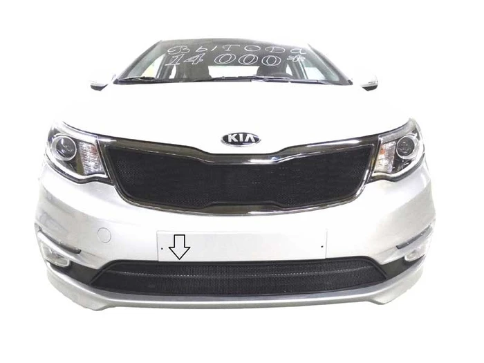 Сетка в бампер Kia Rio  нижняя с 2015 г.в. 2424