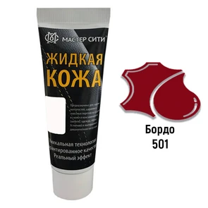 {{photo.Alt || photo.Description || 'Жидкая кожа цвет бордо (501) "Мастер Сити" - туба 30 мл'}}