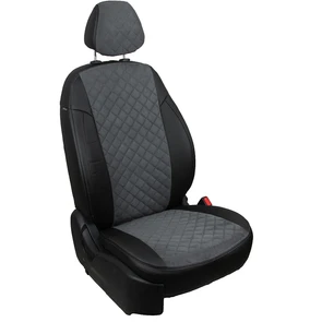 {{photo.Alt || photo.Description || 'Чехлы Автопилот из экокожи-алькантары РОМБ для Lada Vesta, черный-серый'}}