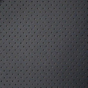 фото черной экокожи Nappa Brandy перфорированная