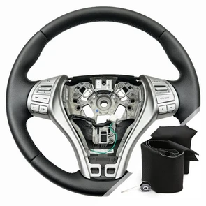 {{photo.Alt || photo.Description || 'Оплетка на руль для Nissan Sentra (2012-2017) для замены штатной кожи'}}