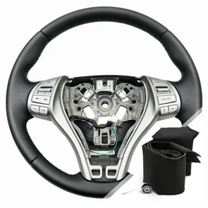 {{photo.Alt || photo.Description || 'Оплетка на руль для Nissan Altima (2012-2018) для замены штатной кожи'}}