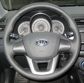 {{photo.Alt || photo.Description || 'Оплетка на руль из натуральной кожи Kia Rio III (UB) 2011-2015 г.в. (черная)'}}