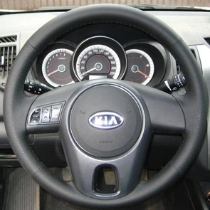 {{photo.Alt || photo.Description || 'Оплетка на руль из натуральной кожи Kia Rio II (JB) 2009-2011 г.в. (черная)'}}