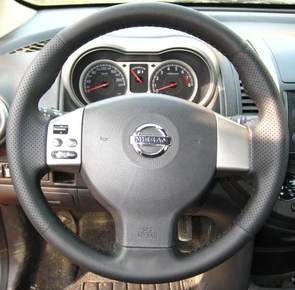 {{photo.Alt || photo.Description || 'Оплетка на руль из натуральной кожи Nissan Note I 2005-2014 г.в. (черная)'}}