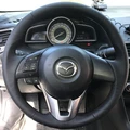 Оплетка на руль из натуральной кожи Mazda CX-3 2015-2018 3053