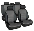 Чехлы из экокожи для Volkswagen Polo седан (2010-2020) - черно-серые 3403
