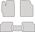 Бежевые коврики EVA для Lada Xray Cross - фото