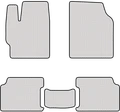 Белые коврики EVA для Лада Гранта хэтчбек- фото