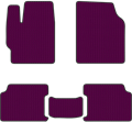 Фиолетовые автоковрики EVA Lada Largus Cross 5 мест - фото