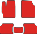 Красные автоковрики EVA для Шкода Йети - фото