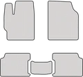 Белые коврики EVA Хендай ix35 - фото