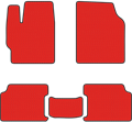EVA коврики для Тойота Камри V40 красные - фото