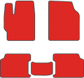 EVA коврики для Тойота Камри V50 красные - фото