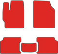 EVA коврики для Тойота Камри V70 красные - фото