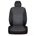 Чехлы из экокожи для Nissan Juke (2010-2020) - черно-серые 3949