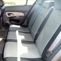 чехлы автопилот Авео 2 экокожа черно-серые - фото