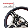 Оплетка на руль honda civic 8 красная нить – фото