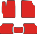 Красные коврики EVA Лада Калина 1 универсал - фото