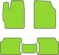 Зеленые коврики EVA Ниссан Кашкай - фото