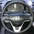 Оплетка на руль из натуральной кожи Honda CR-V III 2007-2012 г.в. (черная) 2672